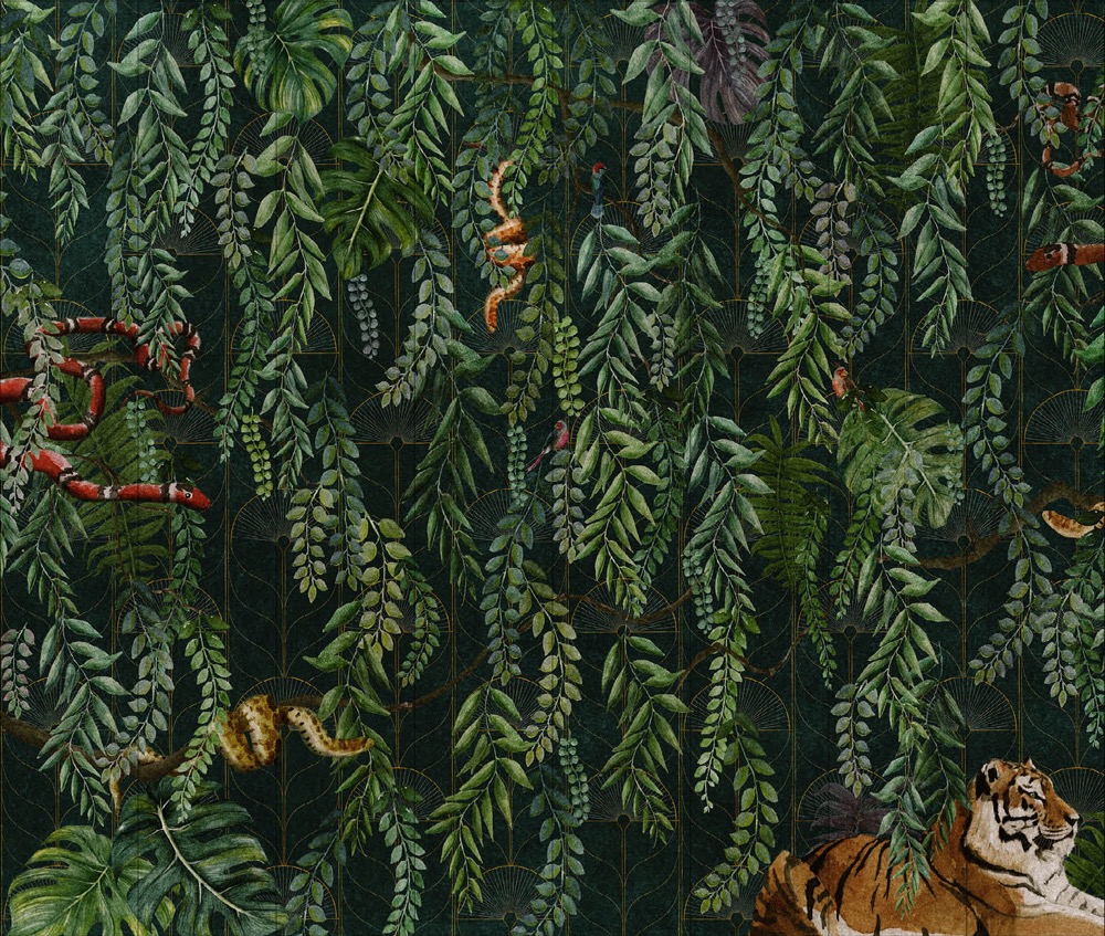 nlxl Art Deco Wallpaper 8 Drops mural UON-06-8 by UON