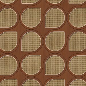 nlxl Drops Webbing Mahogany  roll of wallpaper VOS-11 by NLXL