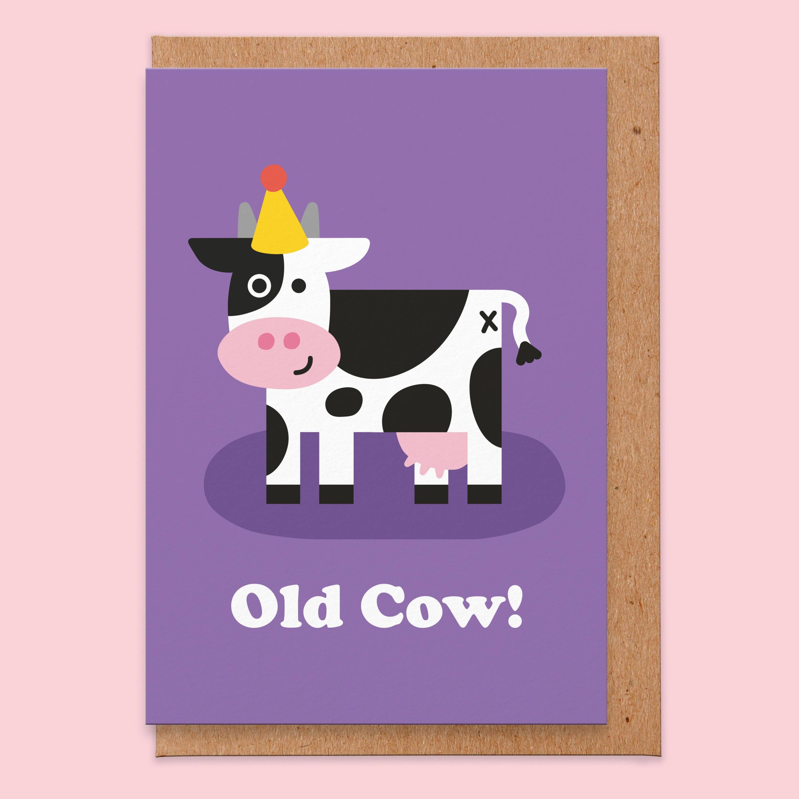 Old Cow Birthday Card