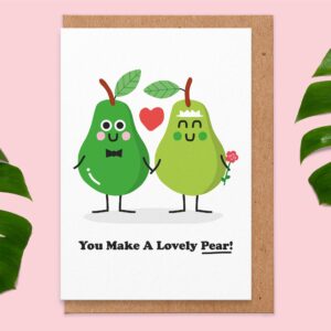 A Lovely Pear Wedding Card