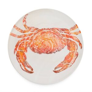 Platter Crab Orange | Round Ceramic Serving Platter