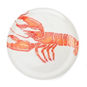 Platter Lobster Orange | Round Ceramic Serving Platter