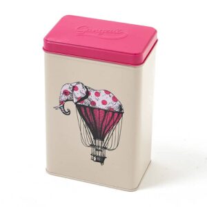 Rectangular tin box Elephant