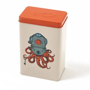Rectangular tin box Scaphopoulp Octopus