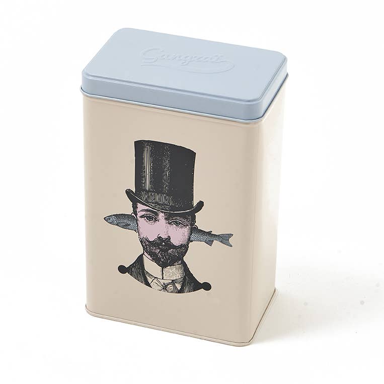 Rectangular tin box Aristo Fish