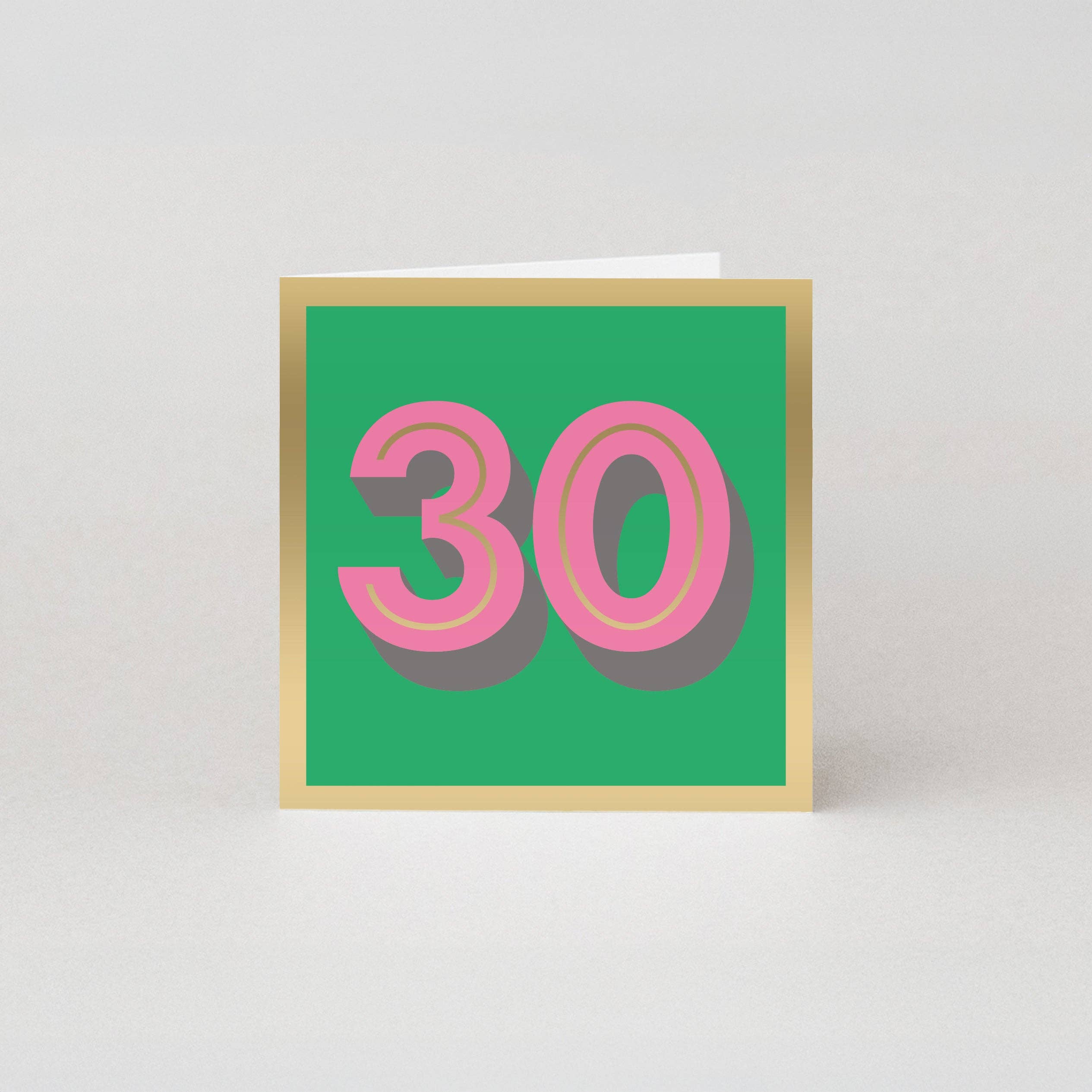 30th Birthday Cards | Milestone Age Cards | Luxury Cards