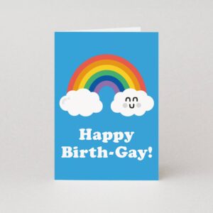 Birth- Gay Birthday Card | Queer Birthday Greeting Cards