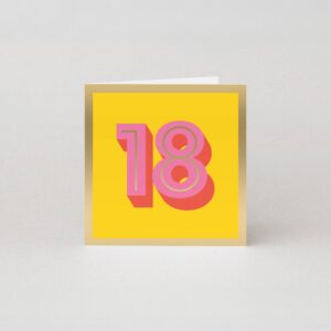 18th Birthday Card | Milestone Age Cards | Luxury Cards